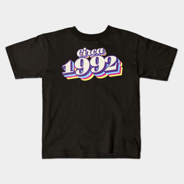 1992 Birthday Kids T-Shirt by Vin Zzep